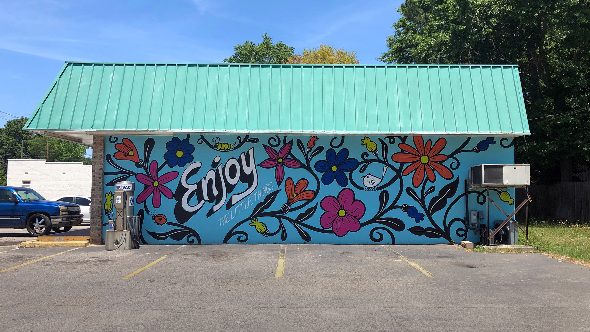 Enjoy The Little Things Mural