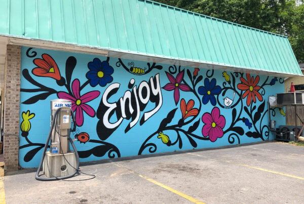 Enjoy The Little Things Mural